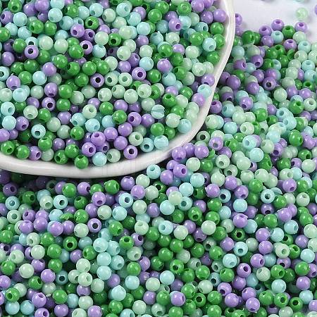 Opaque Acrylic Beads OACR-H118-07A-06-1
