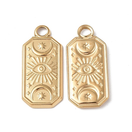 Ion Plating(IP) 304 Stainless Steel Pendants STAS-C066-23G-1