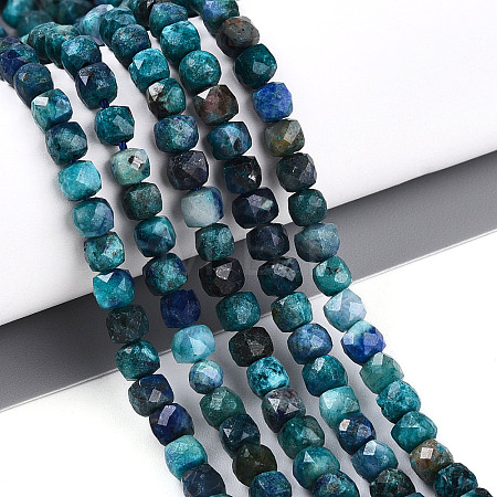 Natural Chrysocolla and Lapis Lazuli Beads Strands G-T141-65-1