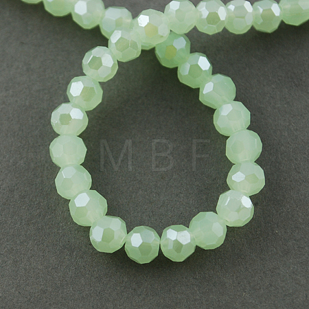 Electroplate Glass Beads Strands EGLA-R018-4mm-1-1