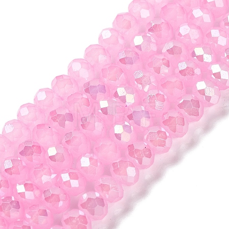 Baking Electroplate Glass Beads Strands LS-DGLA-A039-J10mm-B16-1