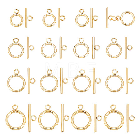20Pcs 4 Colors 304 Stainless Steel Toggle Clasps STAS-AR0001-71-1