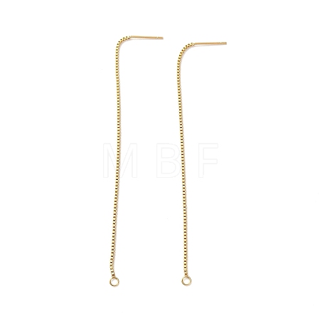 304 Stainless Steel Stud Earring Findings X-STAS-R164-05G-1