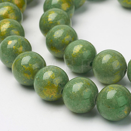 Natural Mashan Jade Beads Strands G-P232-01-I-8mm-1