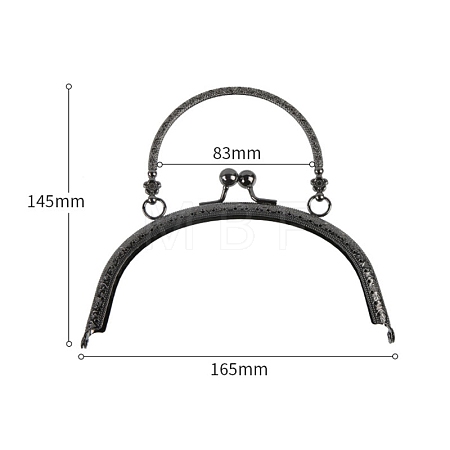 Alloy Kiss Lock Purse Frame Handle PW-WG82AEE-10-1