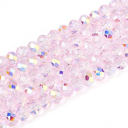 Transparent Glass Beads Strands EGLA-N016-3mm-04-1
