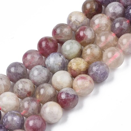 Natural Purple Red Tourmaline  Beads Strands G-N327-02B-01-1