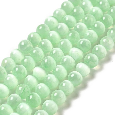Natural Selenite Beads Strands G-P493-01H-1