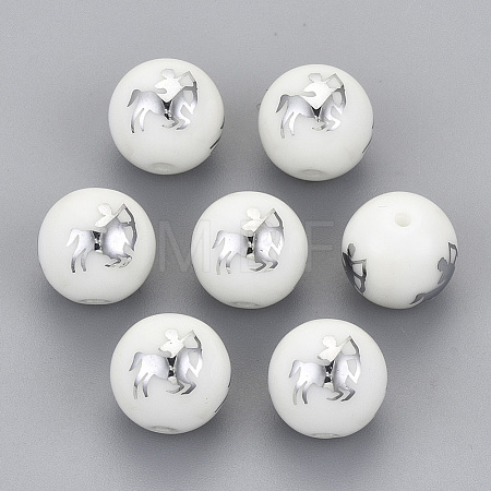 Electroplate Glass Beads EGLA-S178-11H-01-1