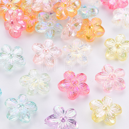 Transparent Acrylic Beads TACR-S154-45C-1