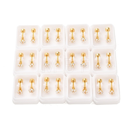 Star Glass Ear Fake Plugs EJEW-H105-23G-A-1
