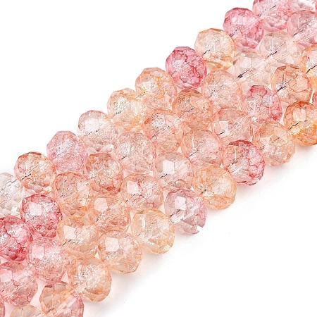 Transparent Glass Beads Strands X-GLAA-T023-4mm-A06-1