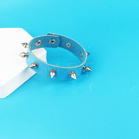 Punk-style Imitation Leather Bangles FS-WG587D3-03-1