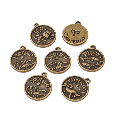 Tibetan Style Alloy Pendants PALLOY-E196-AB-NF-1