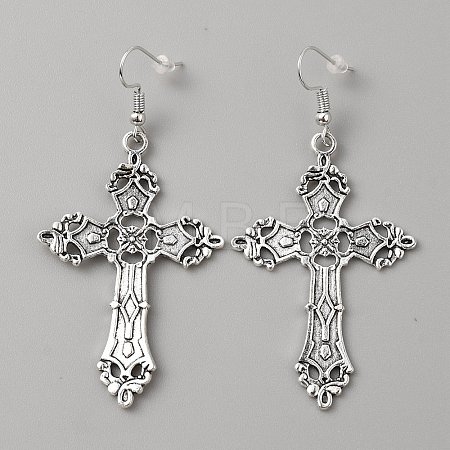Bohemia Alloy Dangle Earrings for Women EJEW-WH0009-42C-1