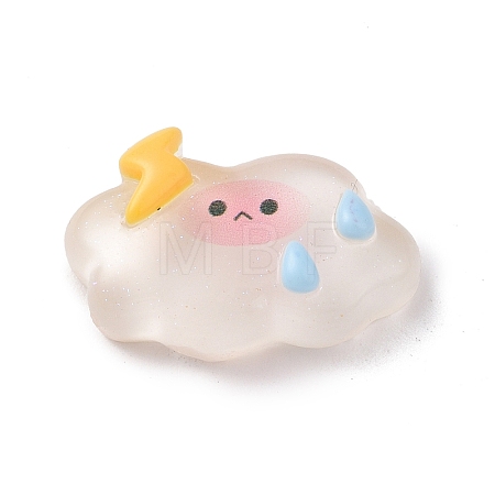 Translucent Cloud Resin Cabochons LS-RESI-K019-03D-1