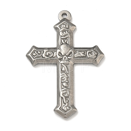304 Stainless Steel Pendants STAS-P449-03F-P-1
