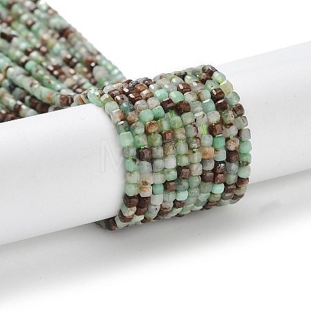 Natural Chrysoprase Beads Strands G-P514-B03-01-1