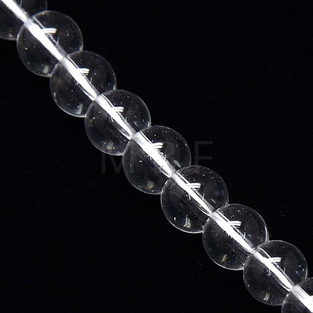 Crystal Glass Round Beads Strands EGLA-F037-8mm-B02-1