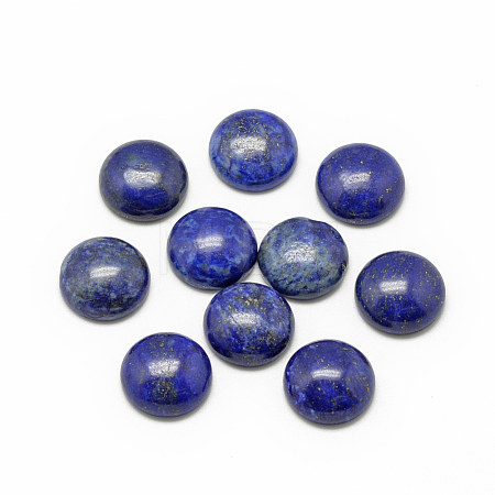 Natural Lapis Lazuli Cabochons X-G-R416-6mm-33-1