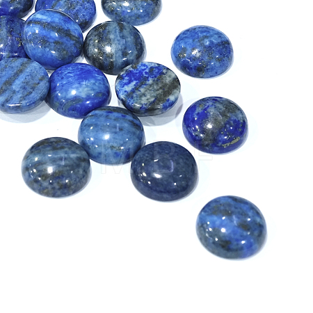 Dyed Natural Lapis Lazuli Gemstone Dome/Half Round Cabochons G-J330-06-16mm-1