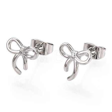 Brass Stud Earrings for Women EJEW-P275-01P-1