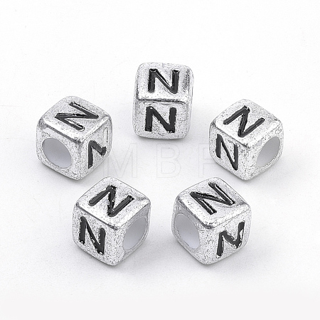 Plated Acrylic Beads PB43C9308-N-1