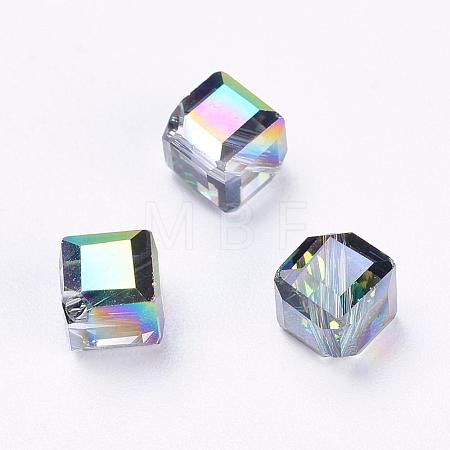 Imitation Austrian Crystal Beads SWAR-F069-6x6mm-31-1