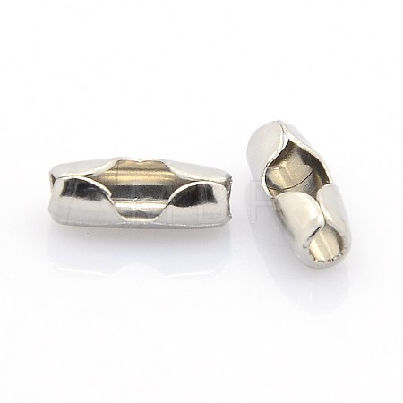 Tarnish Resistant Stainless Steel Ball Chain Connectors STAS-L018F-P-1