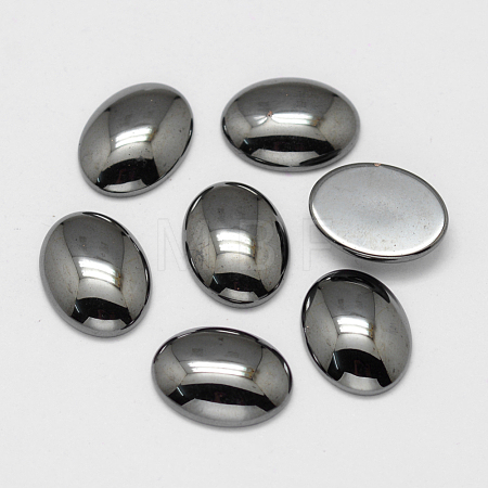 Non-magnetic Synthetic Hematite Cabochons G-P162-04-13x18mm-1