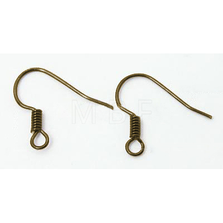 Brass Earring Hooks KK-Q367-AB-1