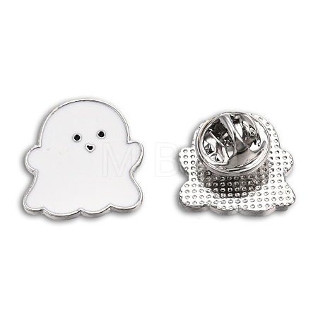 Ghost Shape Enamel Pin JEWB-N007-214-1