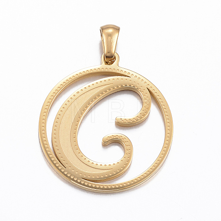 Ion Plating(IP) 304 Stainless Steel Pendants STAS-K162-045G-1