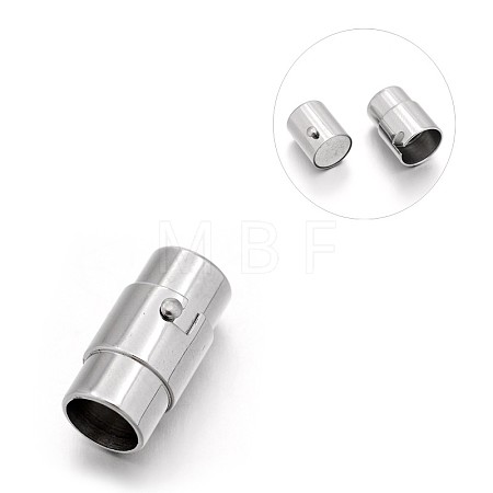 Tarnish Resistant Smooth 304 Stainless Steel Column Locking Tube Magnetic Clasps STAS-E089-05F-1