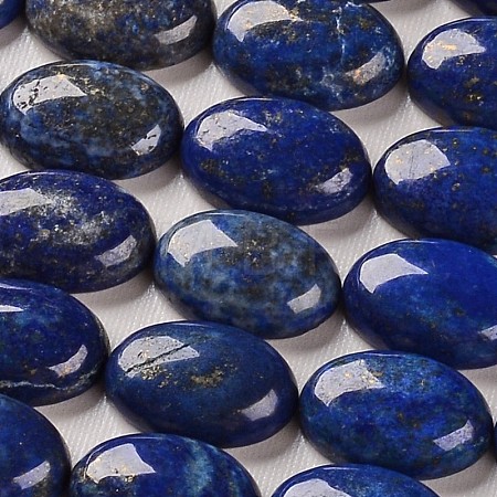 Dyed Natural Lapis Lazuli Gemstone Oval Cabochons G-J329-17-22x30mm-1