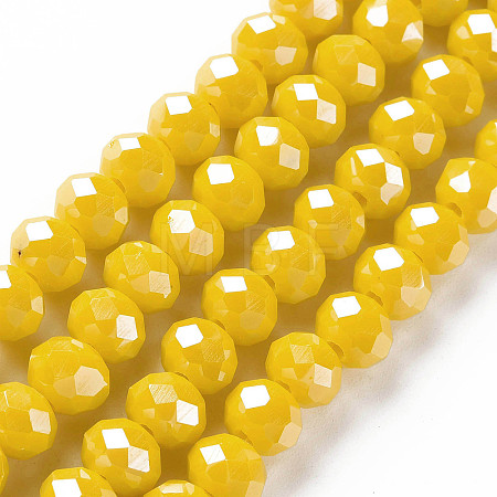 Electroplate Glass Beads Strands EGLA-A044-P2mm-A04-1