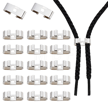 40Pcs Iron Bolo Tie Slides Clasp Accessories FIND-CL0002-29-1