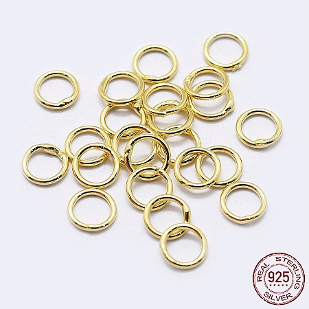 925 Sterling Silver Soldered Closed Jump Rings X-STER-F036-03G-0.9x6-1