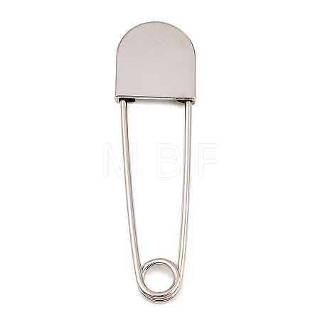 Alloy Extra Large Safety Pin Brooches PALLOY-P333-01P-1