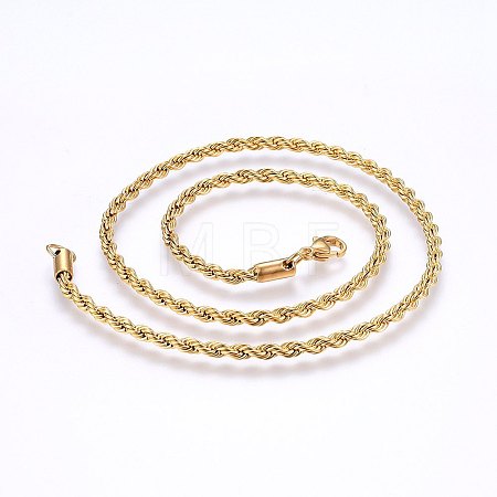 304 Stainless Steel Rope Chain Necklaces LS-NJEW-F226-03G-03-1