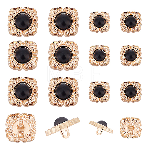  2 Style 1-Hole Alloy Shank Buttons FIND-NB0003-73A-1