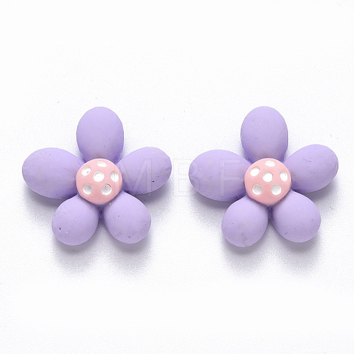 Opaque Resin Cabochons CRES-N019-14B-1