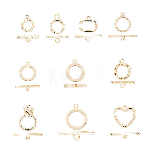 22 Sets 11 Style Alloy Toggle Clasps FIND-PJ0001-10-1