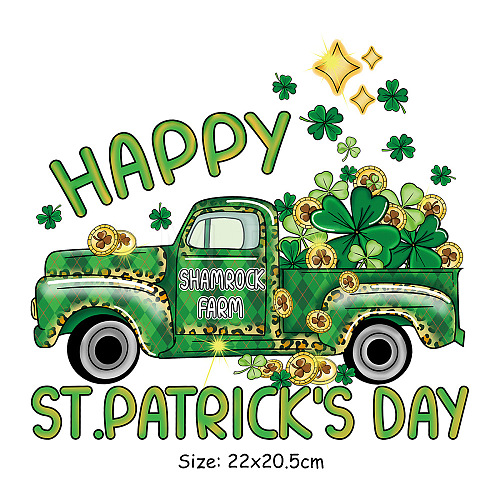 Saint Patrick's Day Theme PET Sublimation Stickers PW-WG43310-02-1