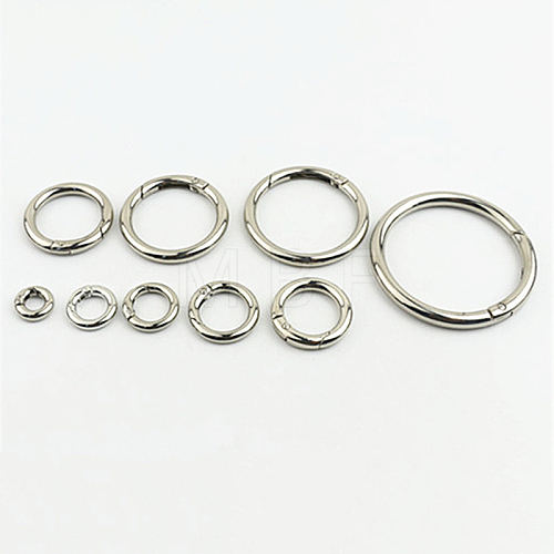 Alloy Spring Gate Rings PURS-PW0001-414D-P-1