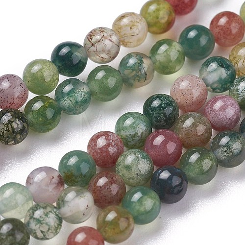 Natural Indian Agate Bead Strands G-A130-3mm-K12-1