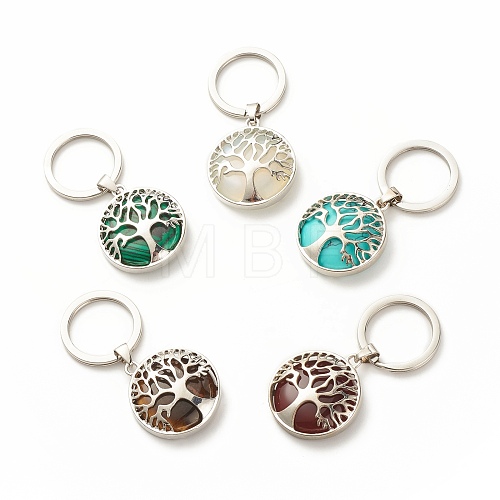 Synthetic & Natural Stone Keychain KEYC-JKC00313-1