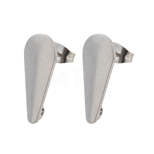 304 Stainless Steel Stud Earring Finding STAS-Z091-02P-04-1