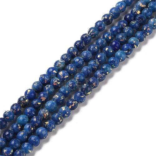 Assembled Natural Dolomite and Synthetic Opal Beads Strands G-Q017-G06-01D-1-1