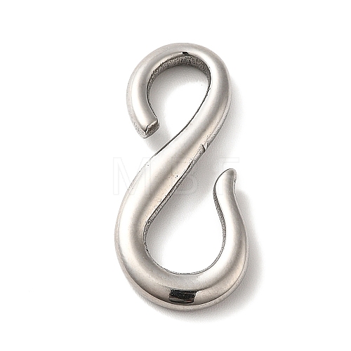 Non-Tarnish 304 Stainless Steel S-Hook Clasps X-STAS-P325-31P-1